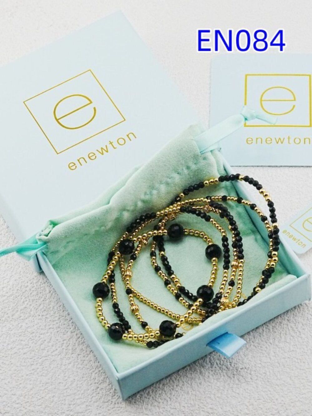Enewton Black Crystal Glass Bracelet - Picture 2 of 5